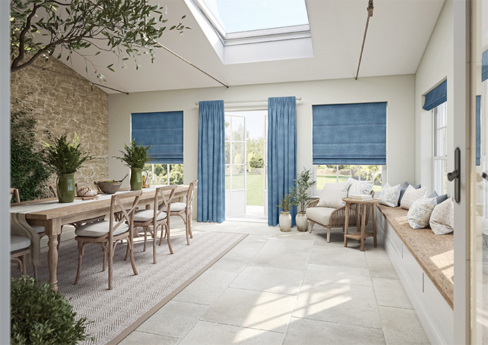 Florence Faux Suede, Prussian Blue - Made to Measure Curtains - Image 8